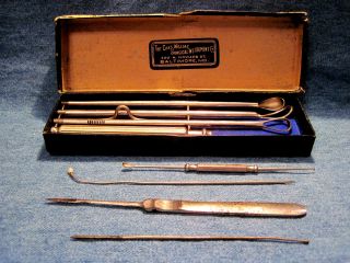 Box Antique C 1900 Medical Tools From Chas.  Willms Surgical Instrument Co. photo