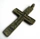 Circa.  1200 A.  D English Early Medieval Period Ae Bronze Crusades Cross Pendant.  Vf British photo 2