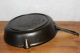 Antique Unusual No.  10 Cast Iron Skillet W/ Gate Mark & Riveted Forged Handle Other Antique Home & Hearth photo 3