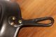Antique Unusual No.  10 Cast Iron Skillet W/ Gate Mark & Riveted Forged Handle Other Antique Home & Hearth photo 7