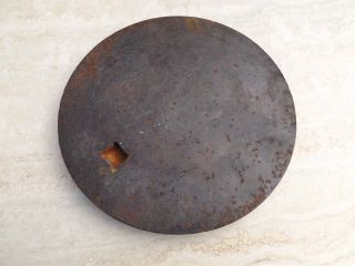 Antique Cast Iron Eye Plate Stove Cover Lid 8 1/2 