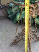 Rustic Chic Ornate Metal Scroll Plant Stand Pot Holder Table Base Antique 1930 ' S Garden photo 8