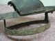 Single Antique Primitive Leather Wood & Wrought Iron Elevated Shoe Patten Primitives photo 5