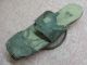 Single Antique Primitive Leather Wood & Wrought Iron Elevated Shoe Patten Primitives photo 6