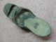 Single Antique Primitive Leather Wood & Wrought Iron Elevated Shoe Patten Primitives photo 7