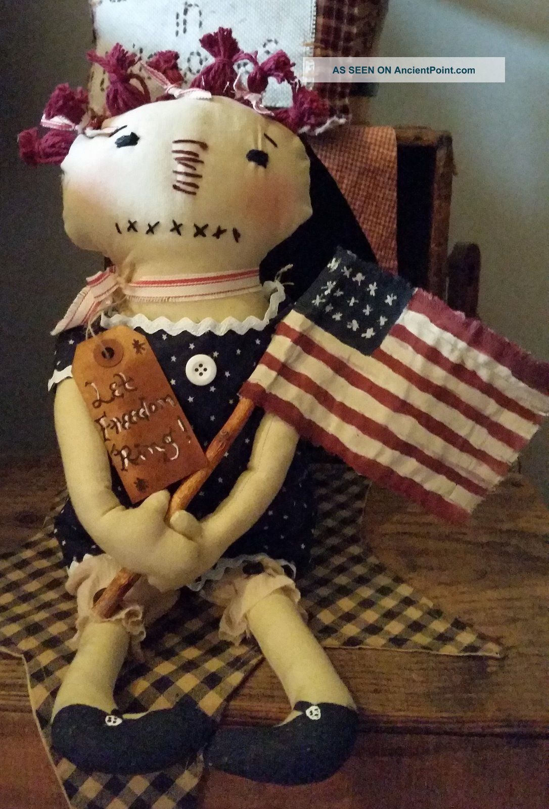 Primitive Raggedy Ann Doll Fourth Of July Primitives photo