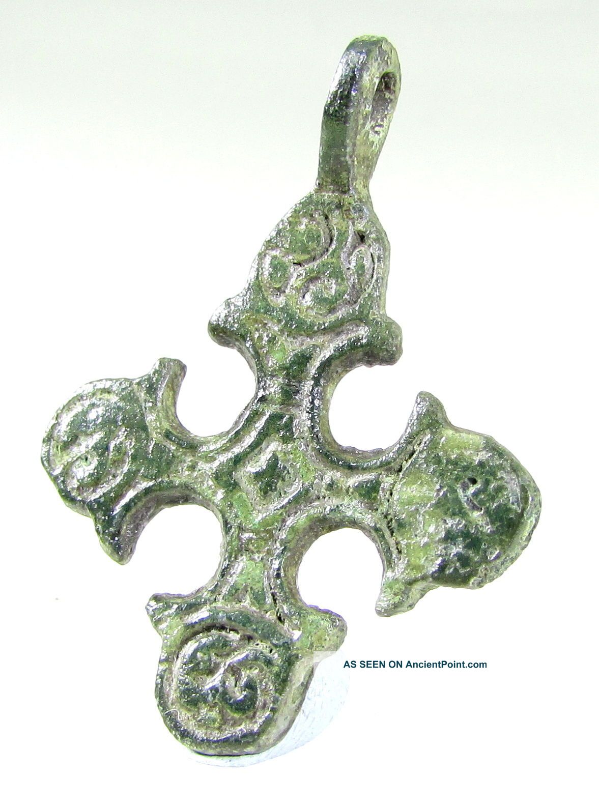 Historical Gift - Authentic Wearable Viking Bronze Cross Pendant - Ad 1100 - W31 Roman photo