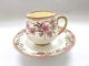 2 Different English Porcelain Demitasse Cups & Saucers By Coalport & Crescent Nr Cups & Saucers photo 5
