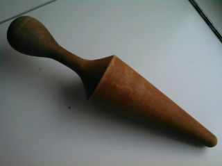 Vintage Natural Wooden Food Pestle,  Food Masher For Canning photo