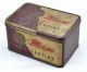1940s Vintage Ad Sign Litho Printed Tin Box Moono Brilliantine Cosmetics India photo 1