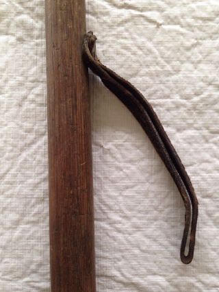 Vintage Hand Scythe Sickle Serrated Blade Ash Maple Display Knife Decoration photo