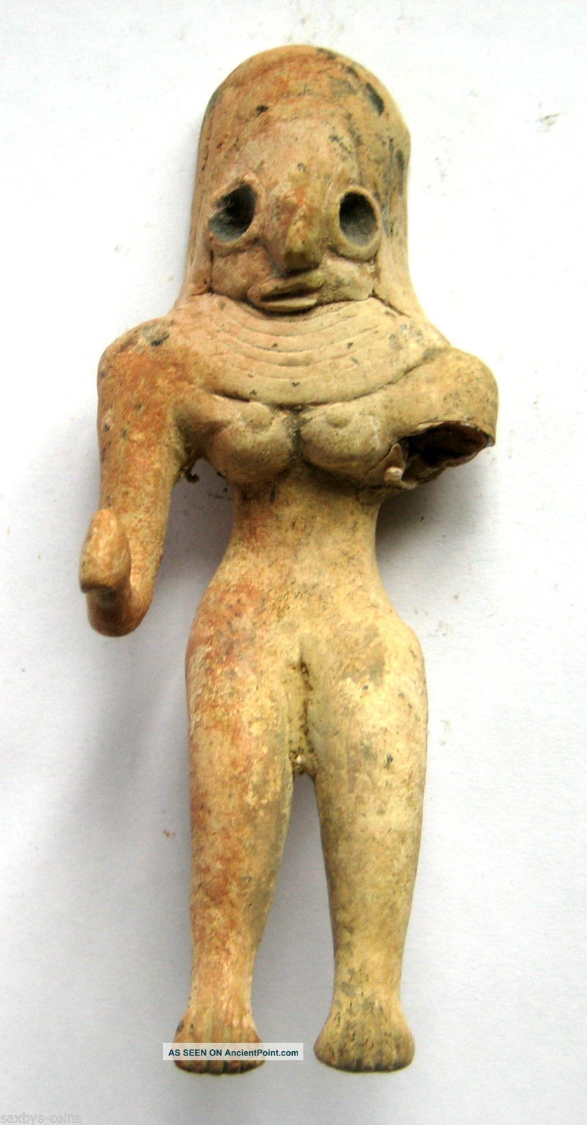 Circa.  2500 B.  C Bronze Age Harappan Culture Mother Goddess Terracotta Statue Idol Near Eastern photo