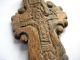 Circa.  800 - 900 A.  D British Found Viking Period Bone Decorative Cross Pendant.  Vf British photo 2