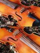 Fine Antique Czech Violin - L.  Herclik 1925.  Setup,  Strong Sound. String photo 8