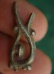 The Vikings.  Silver Amulet.  Serpent / Beast Pendant,  Ca 1000 Ad.  Norse Relic Vf Scandinavian photo 10