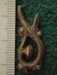 The Vikings.  Silver Amulet.  Serpent / Beast Pendant,  Ca 1000 Ad.  Norse Relic Vf Scandinavian photo 2