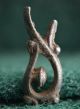 The Vikings.  Silver Amulet.  Serpent / Beast Pendant,  Ca 1000 Ad.  Norse Relic Vf Scandinavian photo 8