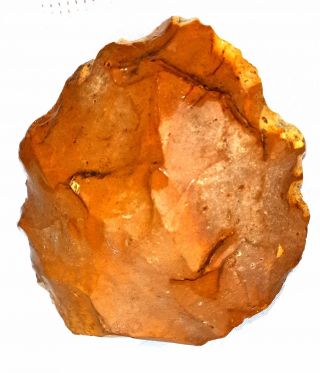 Biface Neanderthal Flint Stone Paleolithic Artifact photo
