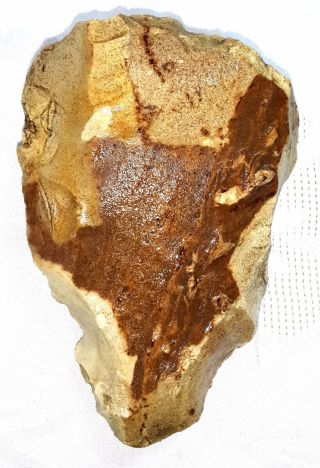 Neanderthal Hand Axe Flint Stone Paleolithic Artifact photo