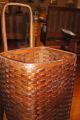 Antique Very Large Adirondack Pack Basket Primitive W/wheels Cart Primitives photo 1