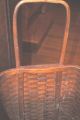 Antique Very Large Adirondack Pack Basket Primitive W/wheels Cart Primitives photo 6