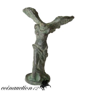 British Found 1700 - 1750 Ad Roan Style Bronze Statue Nike Victory photo