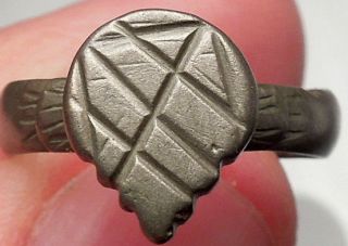 Ancient Medieval Byzantine Bronze Ring Jewelry 1000 - 1100 A.  D.  I49959 photo