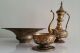 Arabic Coffee Tea Pot Ewer Basin Brass,  Copper Algeria Vintage Islamic photo 2