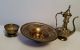 Arabic Coffee Tea Pot Ewer Basin Brass,  Copper Algeria Vintage Islamic photo 5