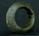 Neolithic Serpentine Annular Disc - 7.  6 Cm / 3 