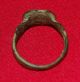 Roman Bronze Ring With Engraved Symbol - Circa 300 Ad Roman photo 4