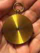 Vintage Or Antique Brass Pendant Or Pocket Compass Made In France Compasses photo 3