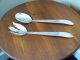 Silverplate Salad Serving Fork And Spoon By Laben Flatware & Silverware photo 1