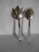 Silverplate Salad Serving Fork And Spoon By Laben Flatware & Silverware photo 3