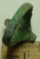 Rare Ancient Roman Bronze Ring Artifact Size 8us Green Glass Paste Cross Roman photo 5