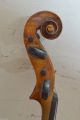 Antique German Violin One Piece Slab Cut Back String photo 6