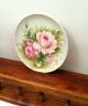 Vtg Handpainted Pink Rose Floral Design Decorative Plate Wall Display Art Plates & Chargers photo 1