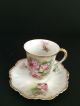 Antique Vintage Pair Demitasse Tea Cups And Saucers Limoge France Cups & Saucers photo 1