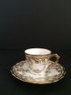 Antique Vintage Pair Demitasse Tea Cups And Saucers Limoge France Cups & Saucers photo 4