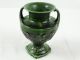 Antique Majolica Green Glazed Victorian Mantle Vase Marks V210 Vases photo 5
