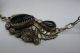 Harvey Begay Rare Sterling Silver & Black Onyx Bracelet Ring Slave - Chain Old Wow Buttons photo 5
