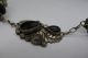 Harvey Begay Rare Sterling Silver & Black Onyx Bracelet Ring Slave - Chain Old Wow Buttons photo 6