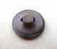 Antique - Victorian Brass Picture Button - Blue Sky & Vine Draped Fence - 9/16 