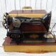 Antique Singer Sewing Machine Model 66 Red Eye 1924 W/ Case Aa069103 Vintage Sewing Machines photo 1