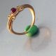 Pure Gold Ancient Roman Red Stone Ring & Rare Roman photo 10