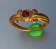 Pure Gold Ancient Roman Red Stone Ring & Rare Roman photo 11