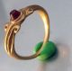 Pure Gold Ancient Roman Red Stone Ring & Rare Roman photo 2