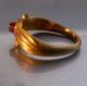 Pure Gold Ancient Roman Red Stone Ring & Rare Roman photo 3