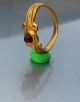 Pure Gold Ancient Roman Red Stone Ring & Rare Roman photo 4