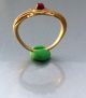 Pure Gold Ancient Roman Red Stone Ring & Rare Roman photo 8